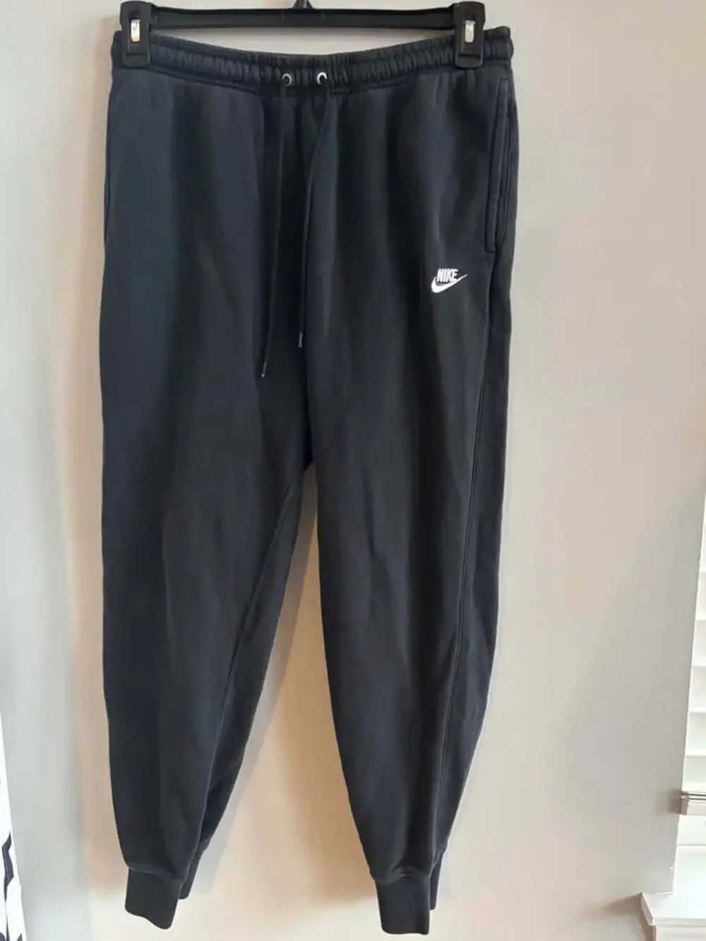 Nike Sportswear Club Fleece Joggers Tapered Sweatpants Black Men's Medium M